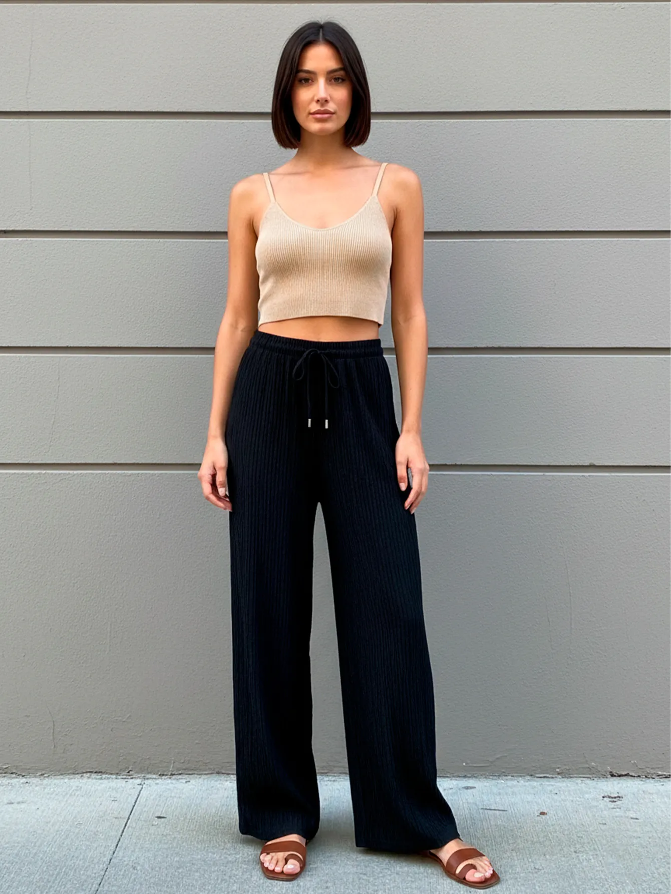 AD2625 PANTALON DE PIERNA ANCHA 9433